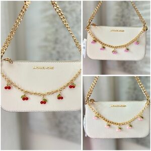 Bag Chain with Cherry Charms